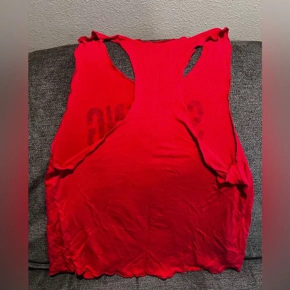 On Fire Workout tank, red. Size XL. - Picture 4 of 4
